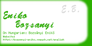 eniko bozsanyi business card